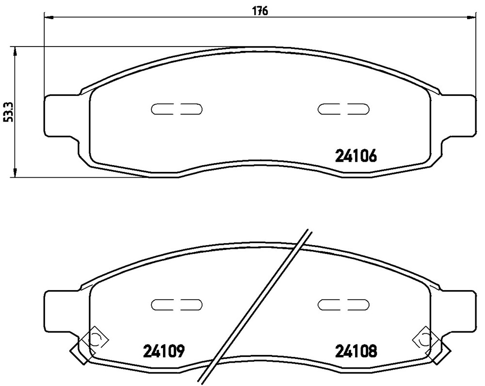 Klocki hamulcowe BREMBO P 58 001