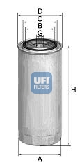 Filtr paliwa UFI 24.141.00
