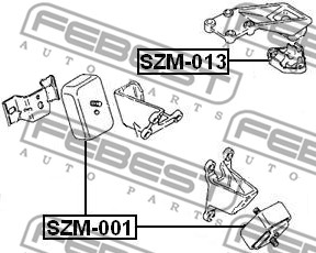 Poduszka silnika FEBEST SZM-013