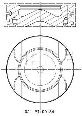 Tłok MAHLE 021 PI 00134 000