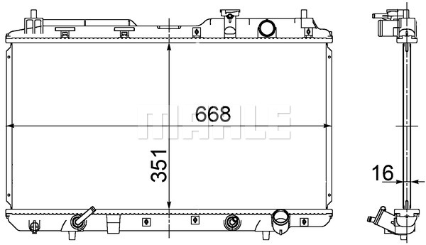 Chłodnica MAHLE CR 740 000S