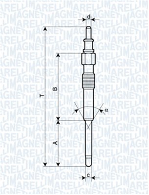 Świeca żarowa MAGNETI MARELLI 062900042304