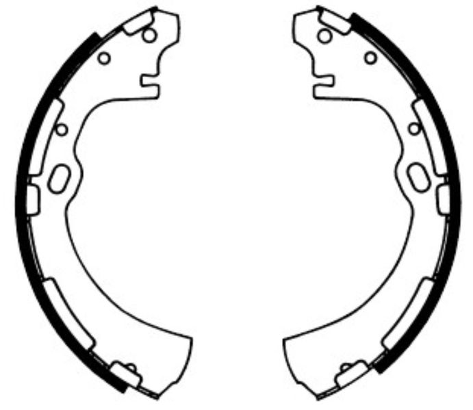 Szczęki hamulcowe ABE C01038ABE