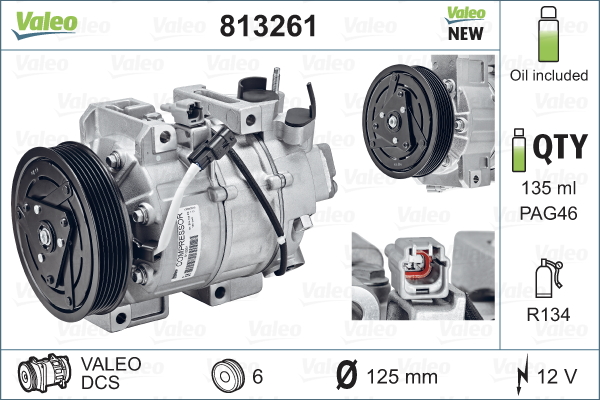 Kompresor klimatyzacji VALEO 813261