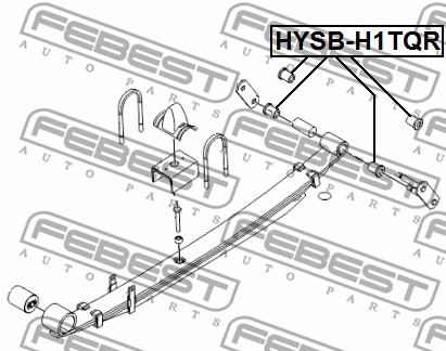 Tuleja pióra resora FEBEST HYSB-H1TQR