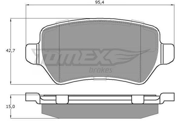Klocki hamulcowe TOMEX BRAKES TX 12-971