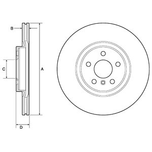 Tarcza hamulcowa DELPHI BG4780C