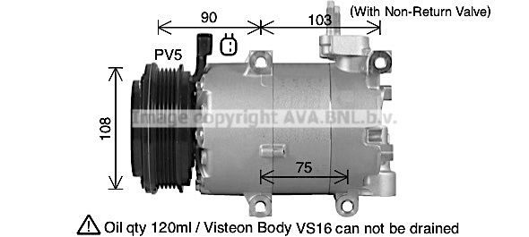 Kompresor klimatyzacji AVA QUALITY COOLING FDAK674