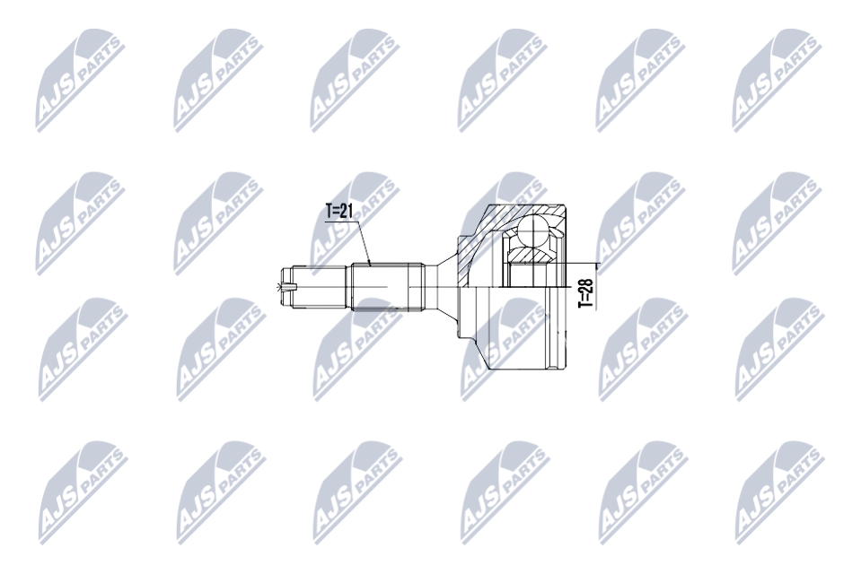 Zestaw przegubu, wał napędowy NTY NPZ-CT-025