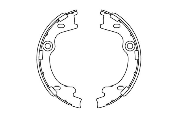 Zestaw szczęk hamulcowych KAVO PARTS KBS-3414