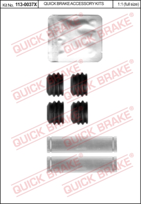 Zestaw tulei prowadzących zacisk hamulca QUICK BRAKE 113-0037X