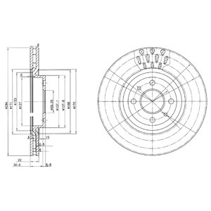 Tarcza hamulcowa DELPHI BG2617