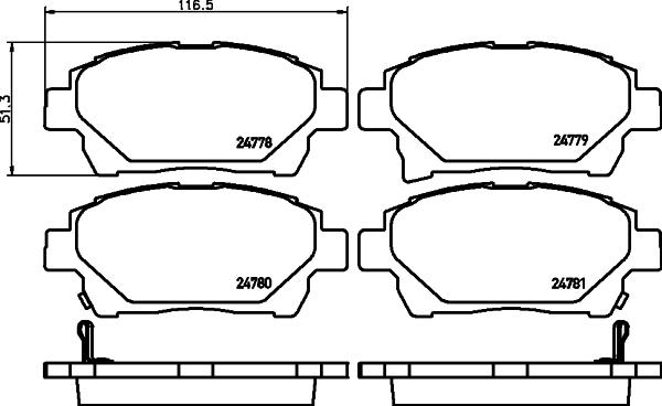 Klocki hamulcowe HELLA PAGID 8DB 355 014-601