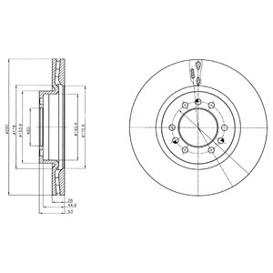 Tarcza hamulcowa DELPHI BG4339