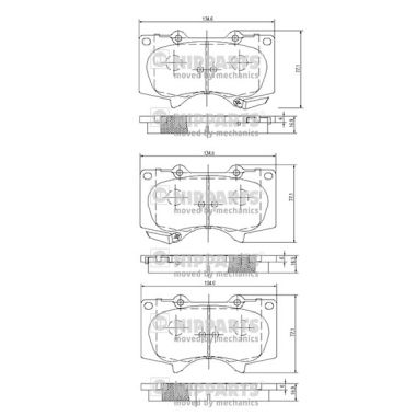 Klocki hamulcowe NIPPARTS J3602109