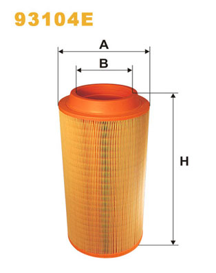 Filtr powietrza WIX FILTERS 93104E