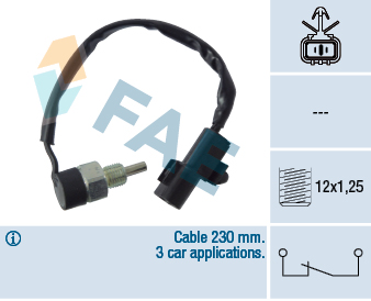 Włącznik świateł cofania FAE 41248