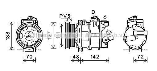 Kompresor klimatyzacji AVA QUALITY COOLING AIAK359