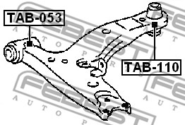 Tuleja wahacza FEBEST TAB-110