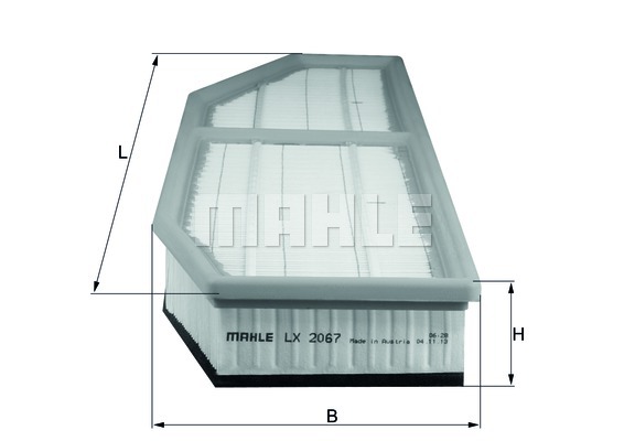 Filtr powietrza MAHLE LX 2067