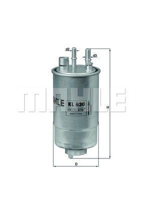 Filtr paliwa KNECHT KL 630