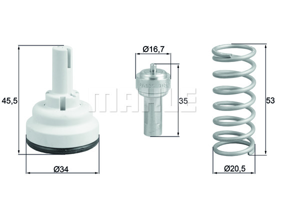 Termostat MAHLE TX 182 87D