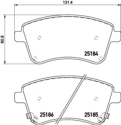 Klocki hamulcowe HELLA 8DB 355 015-331