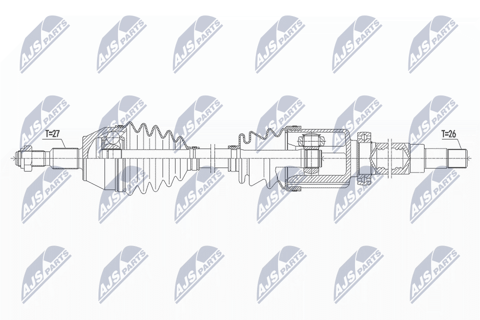 Wał napędowy NTY NPW-FR-149