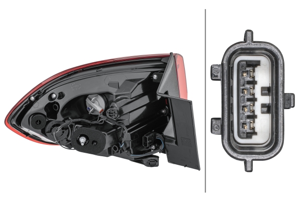 Lampa tylna zespolona HELLA 2SD 012 311-121