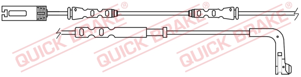 Czujnik zużycia klocków QUICK BRAKE WS 0250 A
