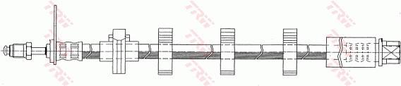 Przewód hamulcowy elastyczny TRW PHB368