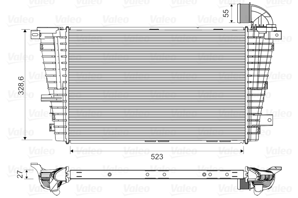 Chłodnica powietrza intercooler VALEO 818614