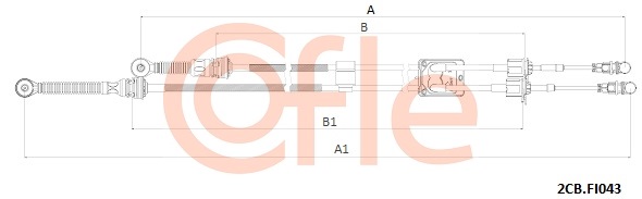 Linka dźwigni zmiany biegów COFLE 92.2CB.FI043