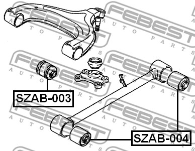 Tuleja wahacza FEBEST SZAB-004