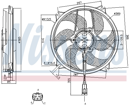 Wentylator NISSENS 85561