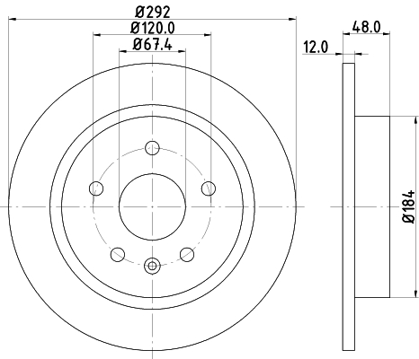 Tarcza hamulcowa HELLA 8DD 355 116-831