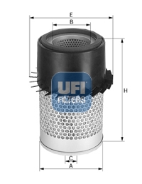 Filtr powietrza UFI 27.456.00