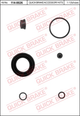 Zestaw naprawczy zacisku hamulcowego QUICK BRAKE 114-0026