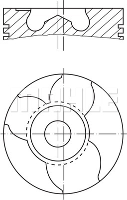 Tłok MAHLE ORIGINAL 151 10 00