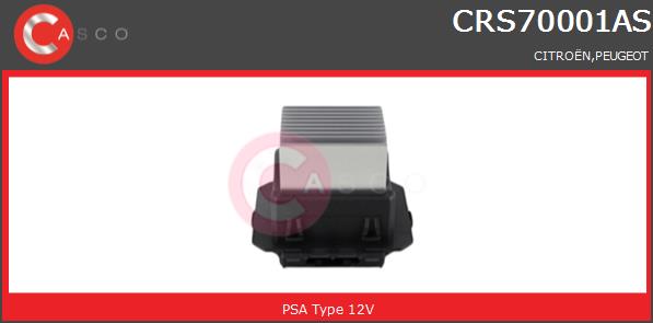 Opornik wentylatora CASCO CRS70001AS