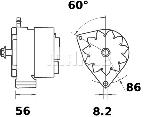Alternator MAHLE MG 314