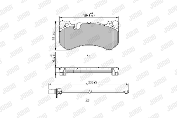Klocki hamulcowe JURID 573969J
