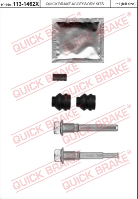 Zestaw tulei prowadzących zacisk hamulca QUICK BRAKE 113-1462X