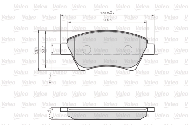 Klocki hamulcowe VALEO 872930