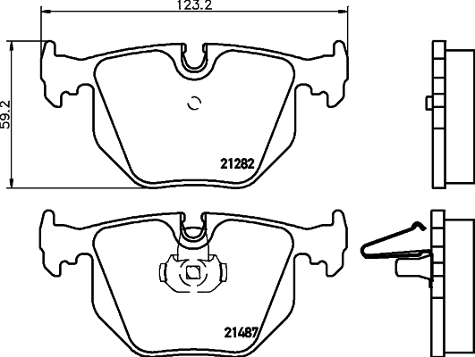 Klocki hamulcowe HELLA 8DB 355 008-091