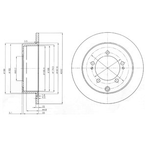 Tarcza hamulcowa DELPHI BG4037