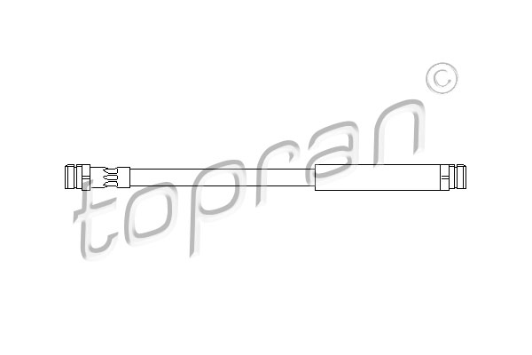 Przewód hamulcowy elastyczny TOPRAN 110 396
