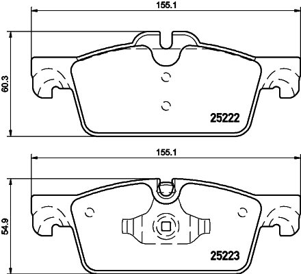 Klocki hamulcowe HELLA 8DB 355 015-711