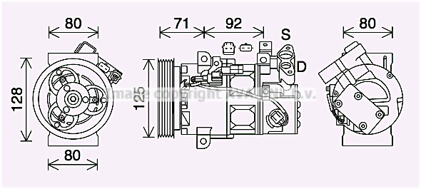 Kompresor klimatyzacji AVA QUALITY COOLING RTAK636