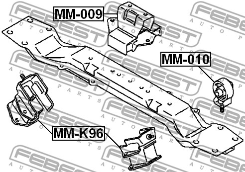 Poduszka silnika FEBEST MM-009